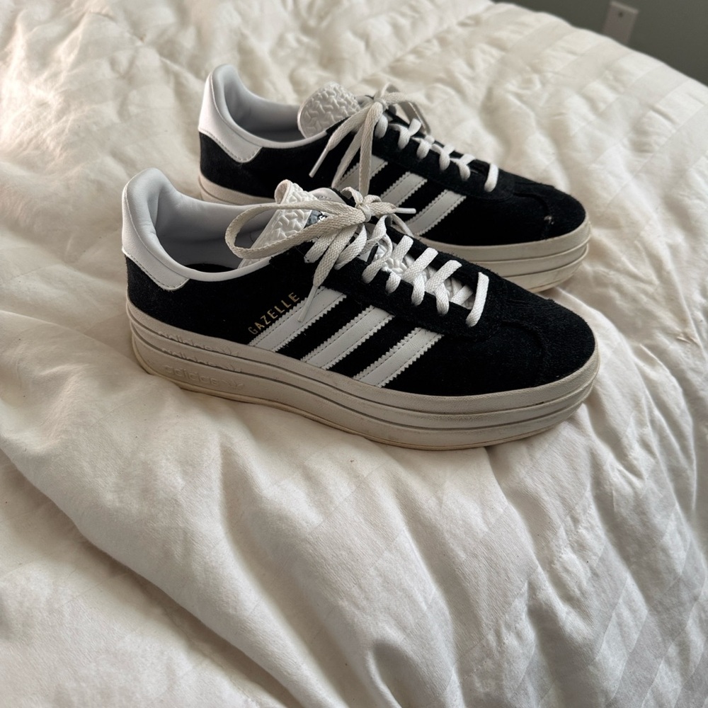 Adidas Gazelle Black and White Sneakers